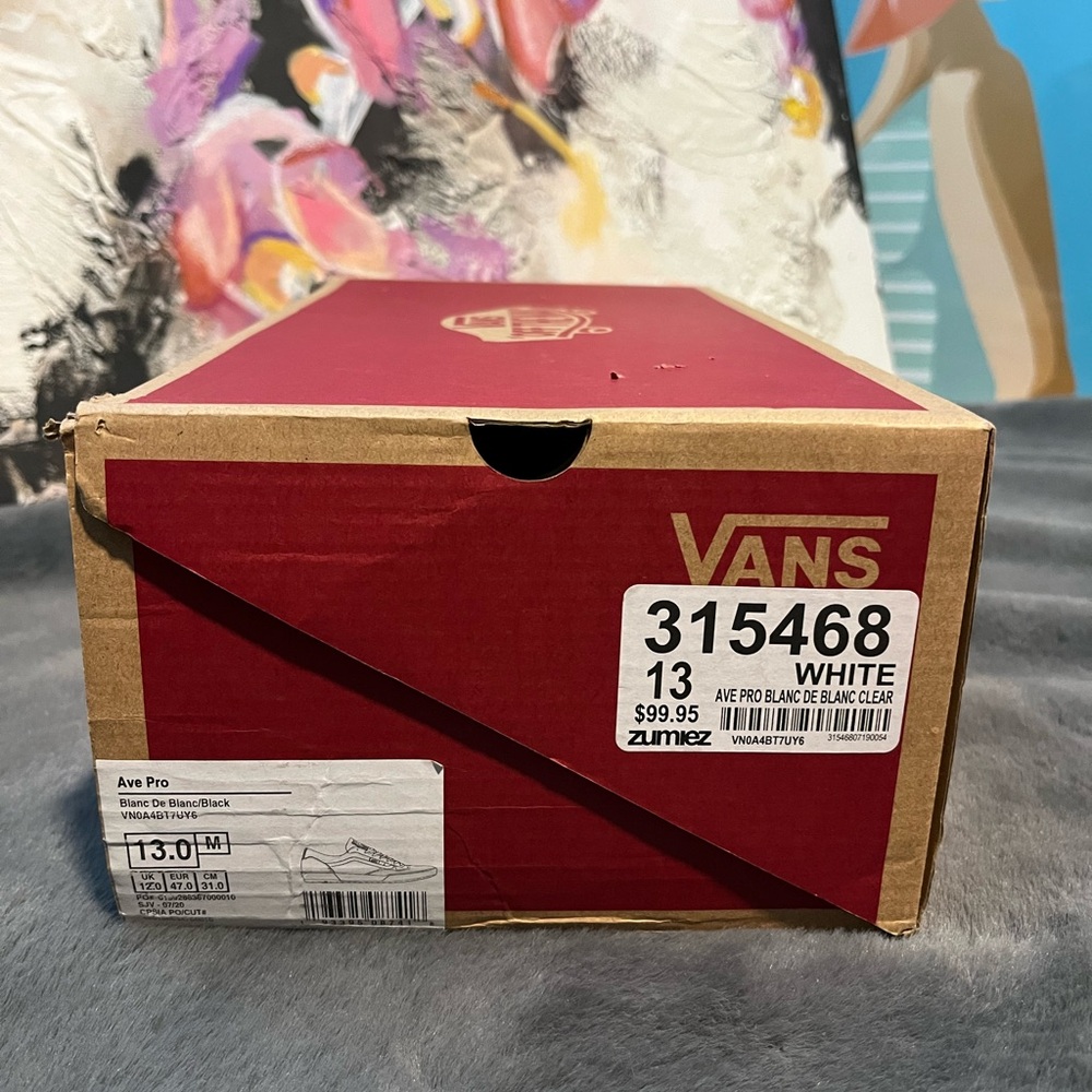 Vans shoebox, size 13, box only, Ave Pro